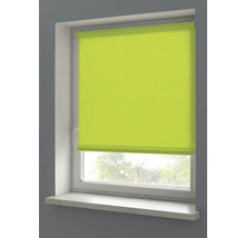 Zelená roleta na okne pre reguláciu svetla a súkromie.