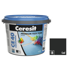 Ceresit CE 40 Aquastatic Premium Flex Fuga vo vedre s farebnou vzorkou uhlia