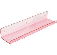 Nástenná polica z plastu s otvormi na vŕtanie