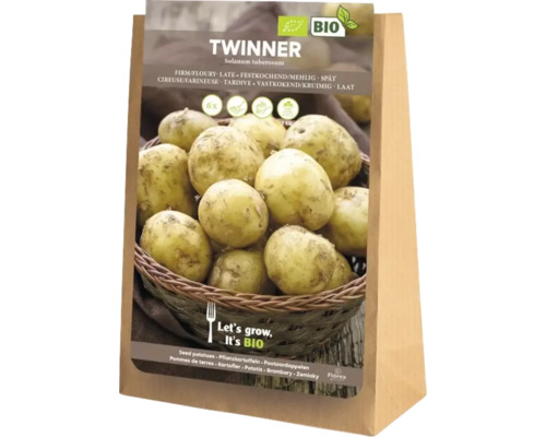Bio sadbové zemiaky 'Twinner' 6 kusov, voskové Sadzbové zemiaky Twinner, pevné, 5 kilogramov