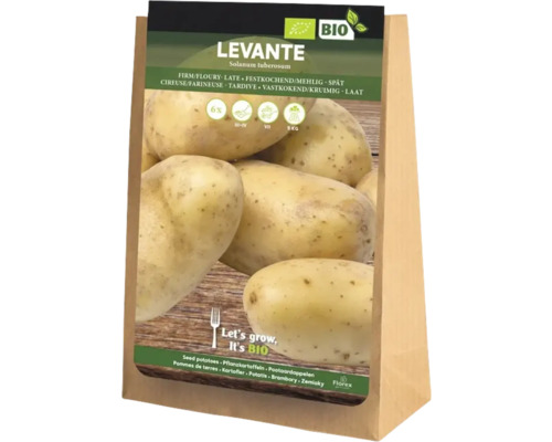 Bio sadbové zemiaky 'Levante' 6 kusov, voskové Balenie sadbových zemiakov odrody Levante