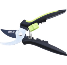 Záhradné nožnice s pružinovým mechanizmom a logom for_q