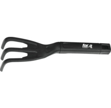 Záhradný kultivátor s tromi hrotmi a logom for_q