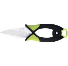 Záhradné nožnice s čepeľami z nehrdzavejúcej ocele a plastovými rukoväťami