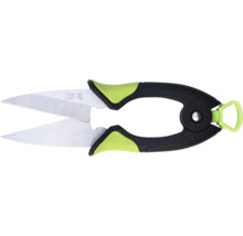 Záhradné nožnice s oceľovými čepeľami a plastovými rukoväťami