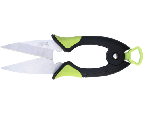 Záhradné nožnice s oceľovými čepeľami a plastovými rukoväťami