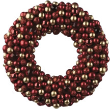 Dekoratívny vianočný veniec s guľami