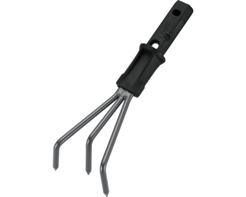 Záhradný kultivátor s tromi hrotmi a plastovou rukoväťou