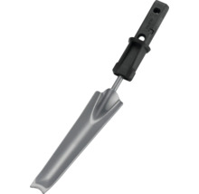 Kovová sadzačka s čiernou rukoväťou