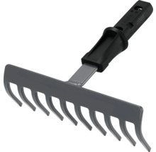 Kovové hrable na záhradu s plastovou rukoväťou