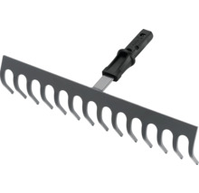 Kovové hrable s plastovou rukoväťou pre záhradu