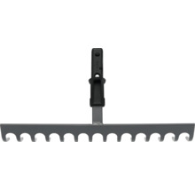 Kovové hrable s plastovou rukoväťou na záhradníctvo