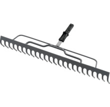 Kovové hrable s plastovou rukoväťou pre záhradu