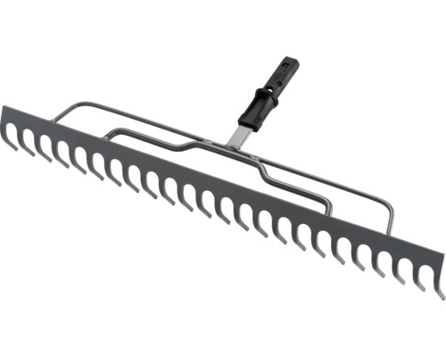 Kovové hrable s plastovou rukoväťou pre záhradu