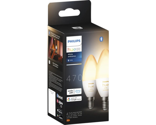 Žiarovka Philips Hue White Ambiance E14 v krabici