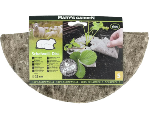 Hnojivový disk z ovčej vlny s priemerom 25 centimetrov