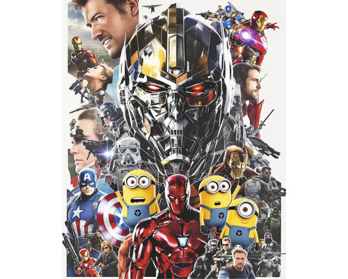 Obraz Decopanel Marvel Superheroes ART-T 100 x 70 cm Koláž s rôznymi filmovými postavami