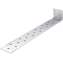 Rohový spojovník z kovu s otvormi pre skrutky