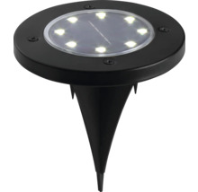 Čierne solárne svietidlo so zemným hrotom do záhrady