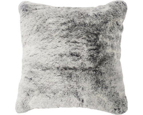 Dekoračný vankúš Laza strieborný 51x51 cm Dekoračný vankúš z umelej kožušiny