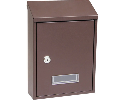 Poštová schránka BK.33.HM oceľ hnedá matná Poštová schránka so zámkom a menovkou