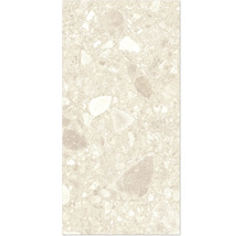 Detail podlahovej dlaždice so vzhľadom terazza