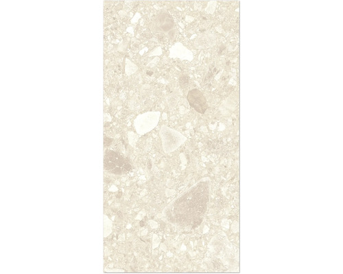 Detail podlahovej dlaždice so vzhľadom terazza