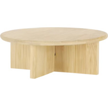 Okrúhly príručný stolík z bambusu