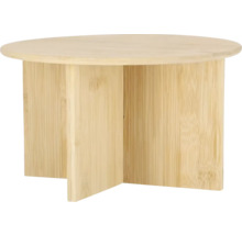 Malý okrúhly stôl z bambusu