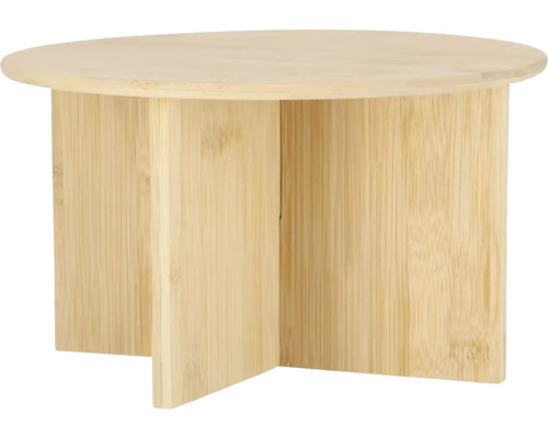 Malý okrúhly stôl z bambusu