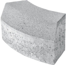 Sivá zakrivená dlažobná kocka