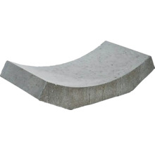 Betónová polovica rúry na odvodnenie