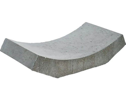 Betónový žľab 59/33/15,8 priekopový sivý Betónová polovica rúry na odvodnenie