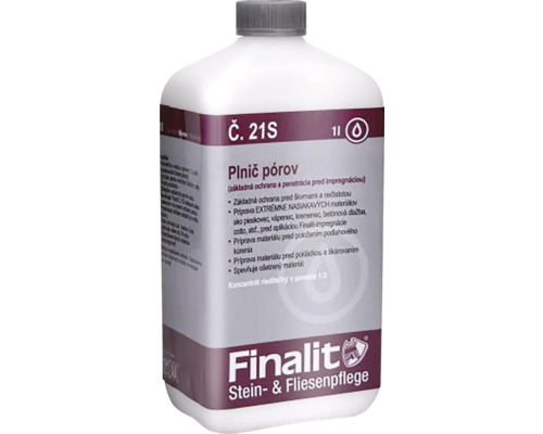 Finalit č. 21S - Plnič pórov Finalit starostlivosť o kameň a dlaždice výplň pórov, 1 liter