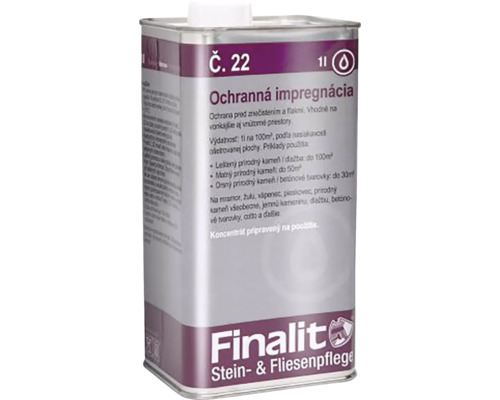 Finalit č. 22 - Ochranná impregnácia Finalit ochrana kameňa a dlažby, 1 liter