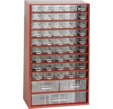 Skrinka s boxmi na uskladnenie drobných dielov