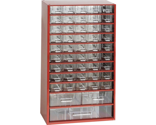 Skrinka s boxmi na uskladnenie drobných dielov