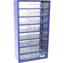 Skrinka so zásuvkami na uloženie drobných dielov