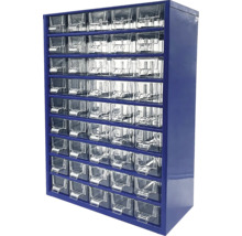 Zásuvková skriňa s priehľadnými zásuvkami na uloženie drobných dielov