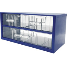 Zásuvkový box s priehľadnými zásuvkami na skladovanie