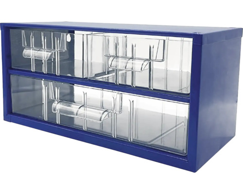 Zásuvkový box s priehľadnými zásuvkami na skladovanie