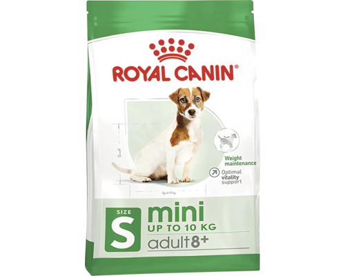 Granule pre psov Royal Canin Mini Adult 2 kg Royal Canin Mini Adult 8+ suché krmivo pre psy, vhodné pre malé psy do 10 kilogramov na udržanie váhy a podporu vitality