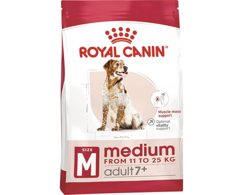 Royal Canin Medium Adult 7+ krmivo pre psov, vhodné pre psov s hmotnosťou 11 až 25 kilogramov