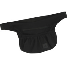 Čierna ľadvinka s vreckom na zips a nastaviteľným popruhom