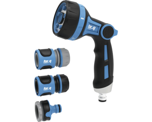 Záhradná sprchová hadica s rôznymi konektormi