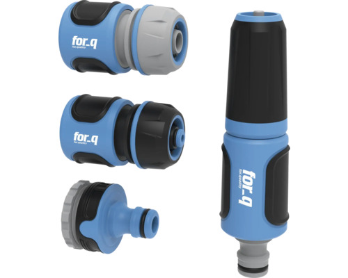 Spojky záhradnej hadice a striekacia tryska od spoločnosti for.q