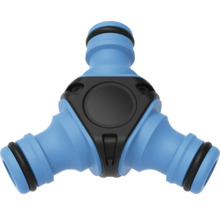 Rozdeľovač záhradnej hadice s tromi prípojkami