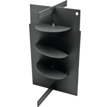 Kovový regál na rastliny s tromi policami