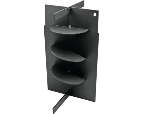 Kovový regál na rastliny s tromi policami