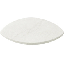 Keramické umývadlo na dosku v tvare listu